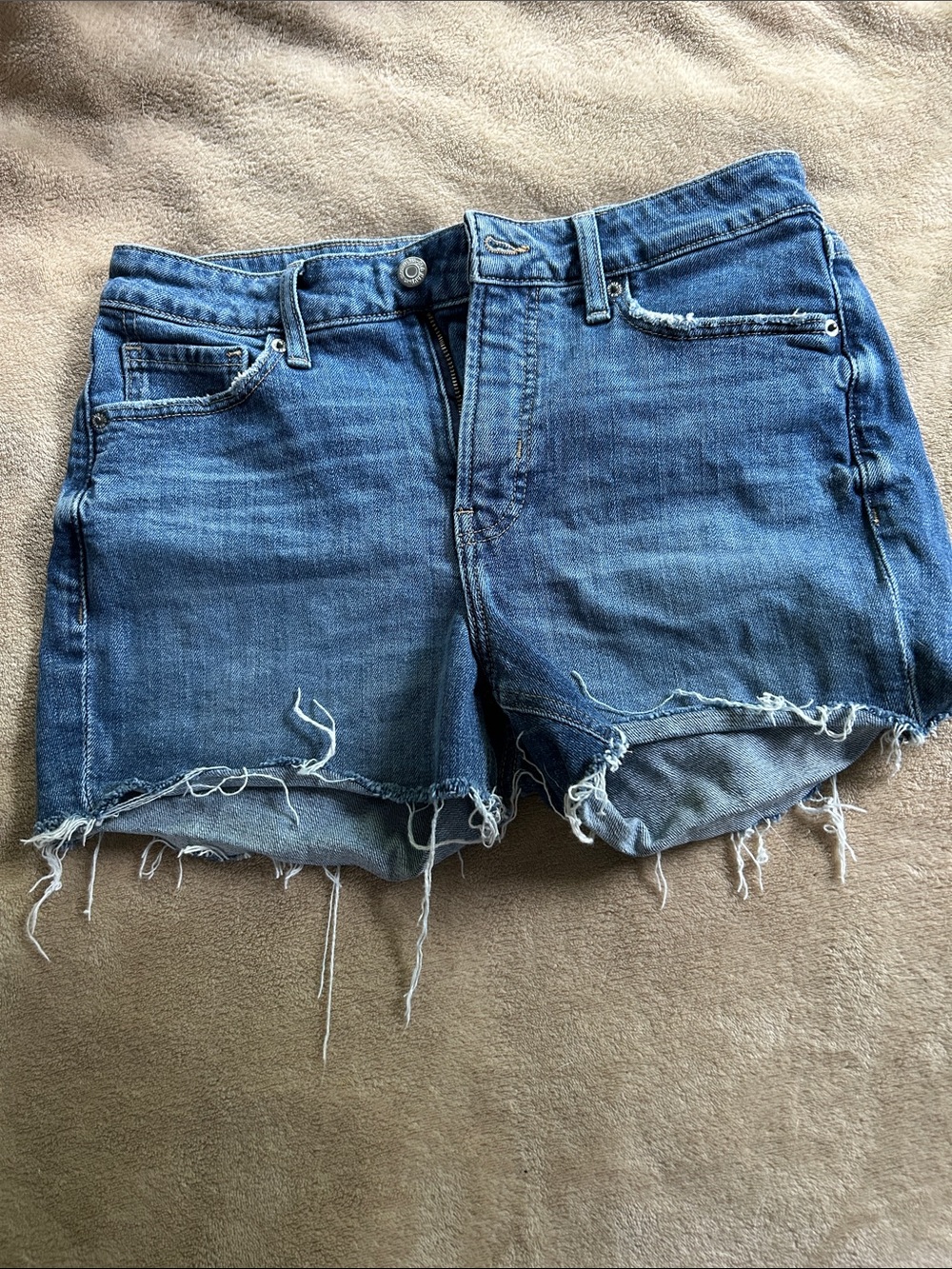 Old Navy Distressed Denim Cutoff Shorts - Blue